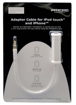 iPhone・iPod touchに楽器を接続可能にするアダプターケーブル1