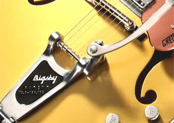 グレッチのエレキギターに搭載されたテールピース
