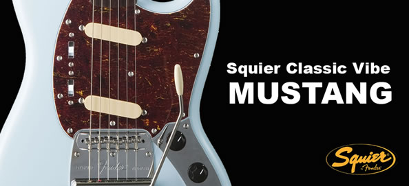スクワイアby Fenderから、ムスタング「Squier FSR MUSTANG」登場 